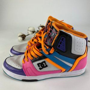 DC Womens Stance High Top Sneakers Size 10 Orange